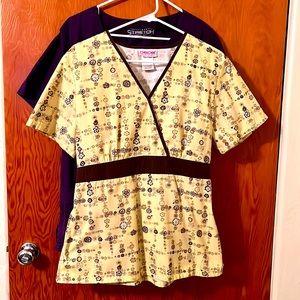 Set of 2 scrubs, one Tafford, one Cherokee, both Meds., see photos
